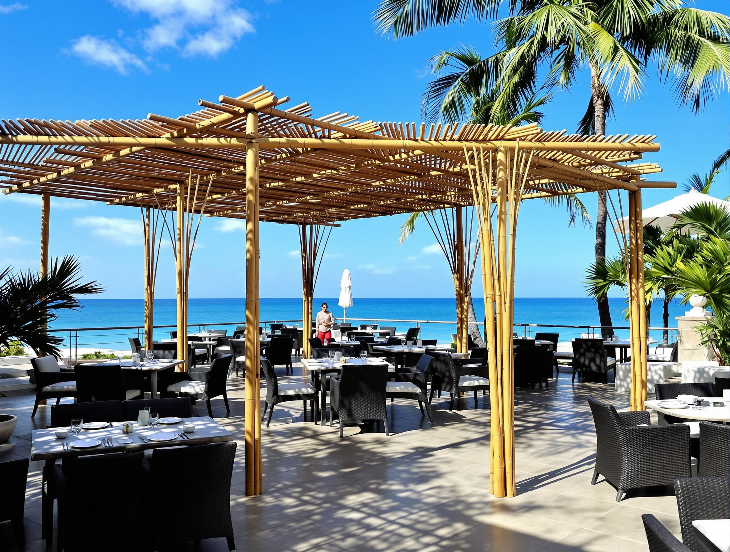 Otel Bambu Pergola Sistemi